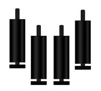 Gambe rotonde regolabili per mobili in metallo, gambe in alluminio per mobili da cucina, supporti TV, divani, letti ottomani, filettatura M8, set di 4 piedini di ricambio per mobili.