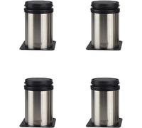 Gambe rotonde regolabili per piani di lavoro, armadi e mensole, stile standard 20 C, spessore 35 mm, ideali per progetti di mobili fai da te.