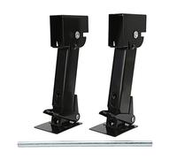 Gambe Stabilizzatrici 2 Pezzi con Manovelle Regolabili, Supporti di Parcheggio Telescopici Regolabili 1000 Libbre, Gambe Girevoli Regolabili Telescopiche con Jack