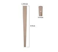 Gambe tavolo in legno di faggio set 4 pezzi vari modelli