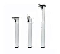 Gambe telescopiche regolabili per tavolo in acciaio ispessito, gambe in metallo per camper e camper, altezza 50 cm 130 cm, 1 pezzo bianco pieghevole gamba per tavolo (dimensioni: 100 cm)
