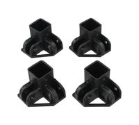 Gambe Tendone 34x34mm Antiusura per sole Pioggia Gambe Tendone | Protezione estremità per tubi, riduce usura , stabile contro per vento, montaggio per sicuro, universale