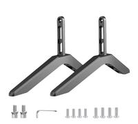 Gambe universali per TV - Piedini di ricambio in lega di alluminio per schermi da 32 a 65 pollici | Supporto da tavolo regolabile in altezza, supporto resistente 45 kg | Set di viti per