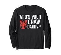 Gamberi Whos Your Craw Daddy Gamberi Crawdad Uomini Donne Bambino Maglia a Manica