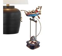 Gambi di puzzle 3D realizzati con artigianato di equilibrio creativo in legno con un modello di swing retrò, intrattenimento pedagogico | Per adulti, bambini, soggiorno, studio, ufficio, scrivania, sc