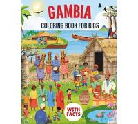 Gambia coloring book for kids with facts