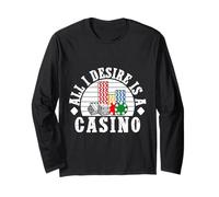 Gambler Casinò All I Desire Is A Gambling Maglia a Manica