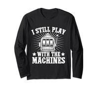 Gambler Casinò I Still Play With Machines Gambling Maglia a Manica