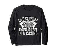 Gambler Casinò Life Is Great When You In Gambling Maglia a Manica