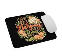 Gambling Chinese Game Casino Player It's Mahjong Time Tappetino per Mouse Durevoli Mouse Pad Portatile Tappetino Scrivania per Gaming Computer Ufficio 25X30Cm