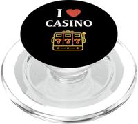 Gambling Win jackpot luck gambler i love casino PopSockets PopGrip per MagSafe