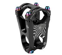 Gambo corto in lega in lega di alluminio 50 mm mountain bici xc gambo bicicletta per 31,8 mm a manubrio leggero durevole CNC lavorata per la stabilità di controllo avanzata (Nero)