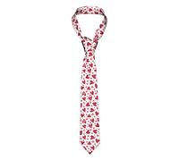 Gambo Cravatte da uomo, per San Valentino, con motivo a cuore, cravatte da lavoro, morbide, da matrimonio, da gentiluomo, formale, Come nella foto, Taglia unica