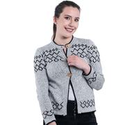 Gamboa Alpaca Cardigan Lana Donna Invernale Elegante Manica Lunga Scollo Tondo e Bottoni