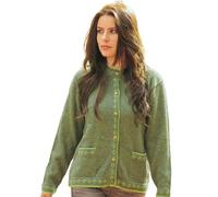 Gamboa Alpaca Cardigan Lana Donna Invernale Elegante Manica Lunga Scollo Tondo e Bottoni