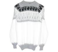 Gamboa Alpaca Maglione Donna Lana Pullover Elegante Estate Invernale Manica Lunga Collo Rotondo