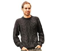 Gamboa Alpaca Maglione Uomo Elegante Manica Lunga Autunno Invernale Pullover