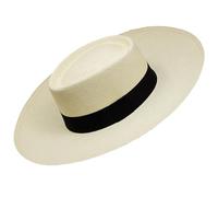 Gamboa Originale Cappello Panama Tesa Larga Cappelli di Paglia Uomo e Donna Protezione Solare UPF 50+