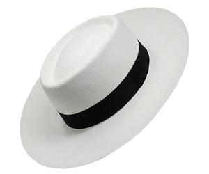 Gamboa Originale Cappello Panama Tesa Larga Cappelli di Paglia Uomo e Donna Protezione Solare UPF 50+