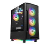 GAMDIAS Boitier Moyen Tour ATX Athena M6 Lite RGB con pannelli in vetro (noir)