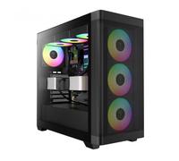 GAMDIAS CASE MID TOWER ATHENA M3 4x120mm PWN FAN ARGB CON 8 PORT HUB FORMATO MID