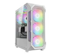 GAMDIAS Case Mid Tower Aura GC1 Elite Bianco con Ventole ARGB e Vetro Temperato