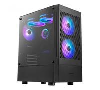 GAMDIAS Boitier Moyen Tour ATX Talos E3 Mesh RGB con Pannelli (Nero)