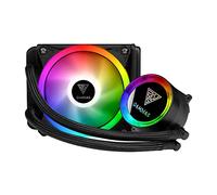 GAMDIAS CHIONE E2-120 LITE 2 Watercooling, refrigeratore liquido CPU, watercooling 120 mm RGB, Radiatore 120 mm, 1 ventola GAMDIAS PWM da 120 mm, pompa a specchio per Intel/AMD Ryzen