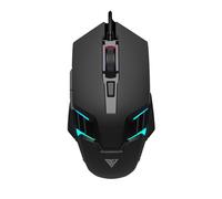 GAMDIAS MOUSE GAMING AURA GS4 LUCI MULTIC 6*KEYS 3600DPI ERGONOMIC