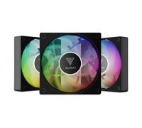 GAMDIAS NOTUS M1-1203 - Ventola ARGB PWM da 120 mm (confezione da 3 ventole), include 3 pale per ventola inversa, collegamento a margherita, tecnologia a circuito chiuso per prestazioni ottimizzate su
