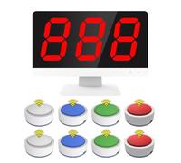 Game Answer Buzzer 3 Modalità di Gioco, Sistema di Buzzer per Quiz a Squadre per Giochi In Classe, Quiz di Festa, Gioco In Famiglia, 8 Gruppi 8 Groups