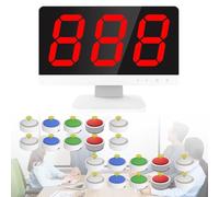 Game Answer Buzzer, Sistema di Buzzer per Risposte Quiz Wireless con 3 Modalità di Gioco, per Giochi di Trivia, Family Feud, Quiz di Festa 20 Groups