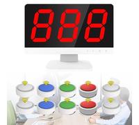 Game Answer Buzzer, Sistema di Buzzer per Risposte Quiz Wireless con 3 Modalità di Gioco, per Giochi di Trivia, Family Feud, Quiz di Festa 10 Groups