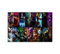 Game Arcane League of Legends Characters Collective Art - Poster decorativo da parete, per soggiorno, camera da letto, decorazione moderna per camera da letto, 6 cm