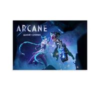 Game Arcane League of Legends Characters Fan Art, poster decorativo da parete, per soggiorno, camera da letto, decorazione moderna per camera da letto, 20 x 30 pollici (50 x 75 cm)