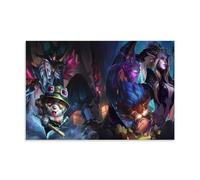 Game Arcane League of Legends Collective Art Poster decorativo da parete, per soggiorno, camera da letto, decorazione da parete, decorazione moderna per camera familiare, 30 x 45 cm