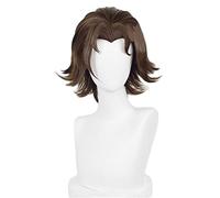 Game Arcane Viktor Cosplay Wig The Machine Herald Viktor Short Brown Heat Resistant Hair Halloween Party Men Wigs