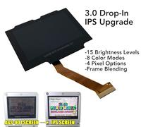 Game Boy Advance SP Drop-In 3.0 IPS Retroilluminazione LCD Kit di Aggiornamento per AGS 001 & 101 Gameboy NO SALDA/NO TRIMMING (nero)