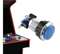 Game Console Button with Light - Small Round Arcade Button, Bright Visual Switch | LED Arcade Replacement Part, Illuminated Game Console Supply for Bedroom Living Room Internet Cafe