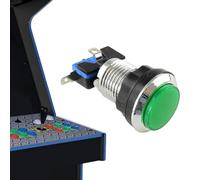 Game Console Button with Light - Small Round Arcade Button, Bright Visual Switch | LED Arcade Replacement Part, Illuminated Game Console Supply for Bedroom Living Room Internet Cafe