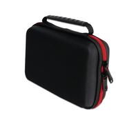 Game Console Hard Shell Carrying Case for 3DS XL 3DS Game Card Accessories Protective Storage Bag Red & Black