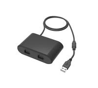 Game Controller Adapter with 2 Ports Zero Latency No Lag Plug-and-Play USB Wireless Controller Adapter for Switch