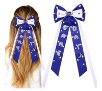 Game Day - Fiocchi per capelli da donna, con fiocco da calcio, con grande fiocco per capelli, accessorio per la giornata del gioco, abbigliamento sportivo, squadra, calcio, mamma, accessori regalo