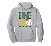 Game Day - Maglietta da Baseball con Scritta Mom School Pride, Colore: Verde e Oro Felpa con Cappuccio