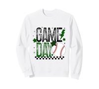 Game Day - Maglietta da Baseball, per Mamma, Scuola, Orgoglio Verde, Nero Felpa