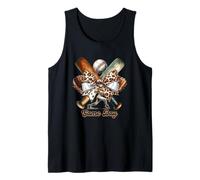 Game Day Mazza da baseball Bow Leopard Print Canotta