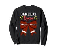 Game Day Queen American Football Fan Giocatore Donne Ragazze Felpa