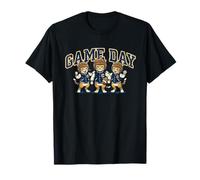 Game Day Vintage Football Cat Retro Mascot Varsity Style Maglietta