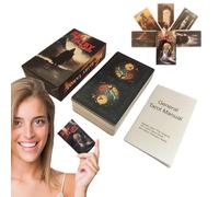 Game dei tarocchi rossi - Carte di divinazione esoterica per lo sviluppo personale e le pratiche spirituali | Carte aziendali per intrattenimento, serati con amici, rituali e idea regalo