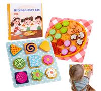 Game di abbinamento a , sotterranei a per il bambino 1-3 - Imbordinamento e corrispondenza dei giocattoli | Giocattolo di design per cookie per pizza fine-motori educativi per le attività esterne per